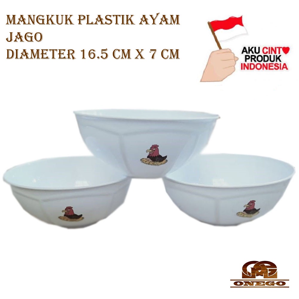 mangkuk plastik ayam jago