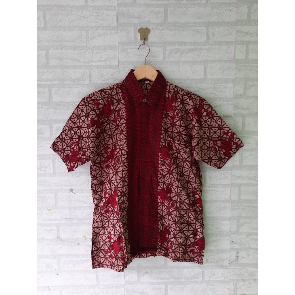 couple/ sarimbit batik kawung lengan 3/4/ seragam batik