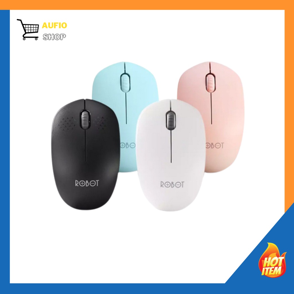 Mouse Wireless ROBOT M210 2.4G Optical Mouse