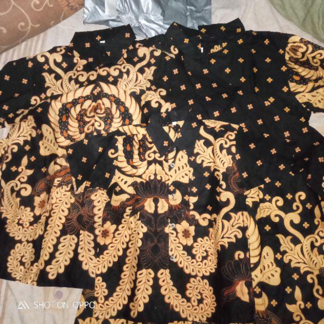Batik Couple Keluarga Motif Gurita Kuning / Sarimbit Keluarga Ndoro Jowi Dnt Bisa Pisah M L Xl Xxl