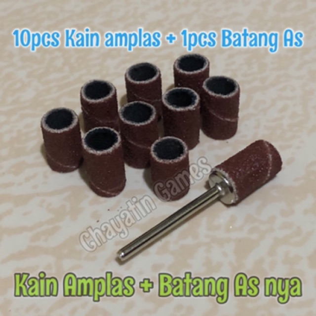 Kain Amplas 6mm Plus Batang As Ukuran 2.3mm