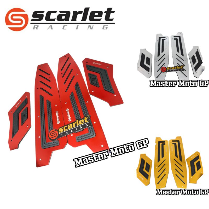 plat bordes ADV 150 cnc Scarlet Racing Plat bordes karpet ADV150 cnc