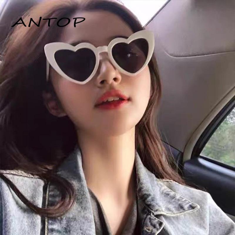 Kacamata Hitam Korea Wanita Kacamata Anti Radiasi Retro Wanita Dan Pria Fashion kacamata love Versatile Optical sunglasses