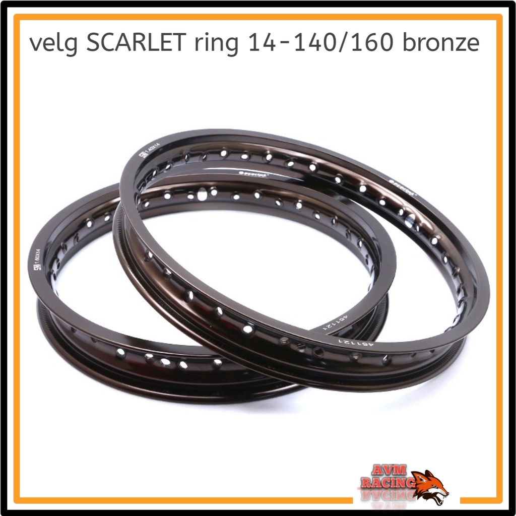 Jual Velg Scarlet Pelek Pelk Pelak Pelek Aloy Ring Bronze Type Wm Wr Shape Shopee