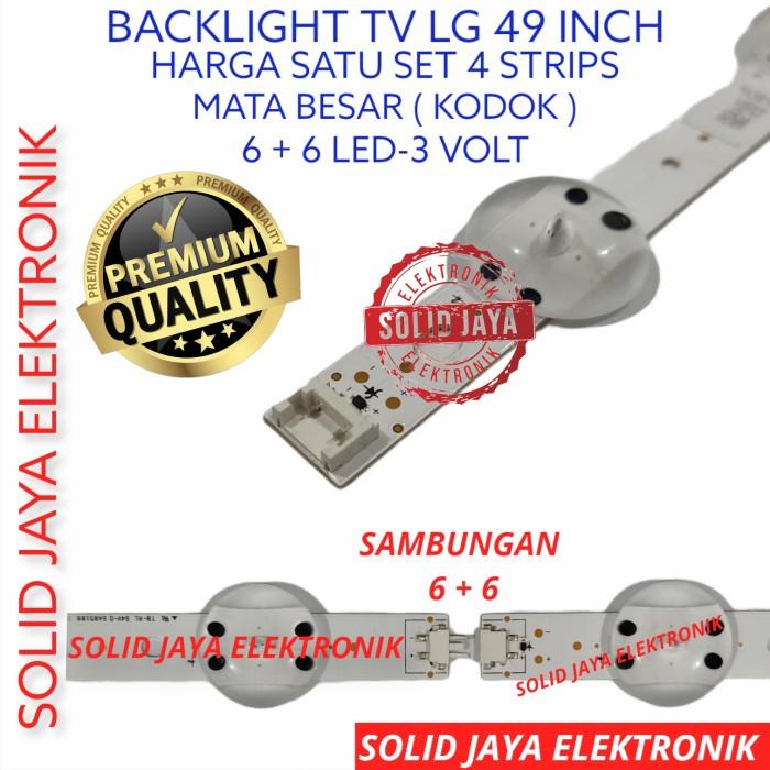 BACKLIGHT TV LED LG 49 INC 49UJ652 49UJ652T 49UJ LAMPU BL 3V 12K KODOK