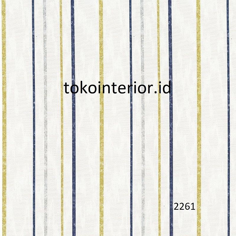 Wallpaper Dinding Garis Vertikal Warna- Warni Simple - Bless