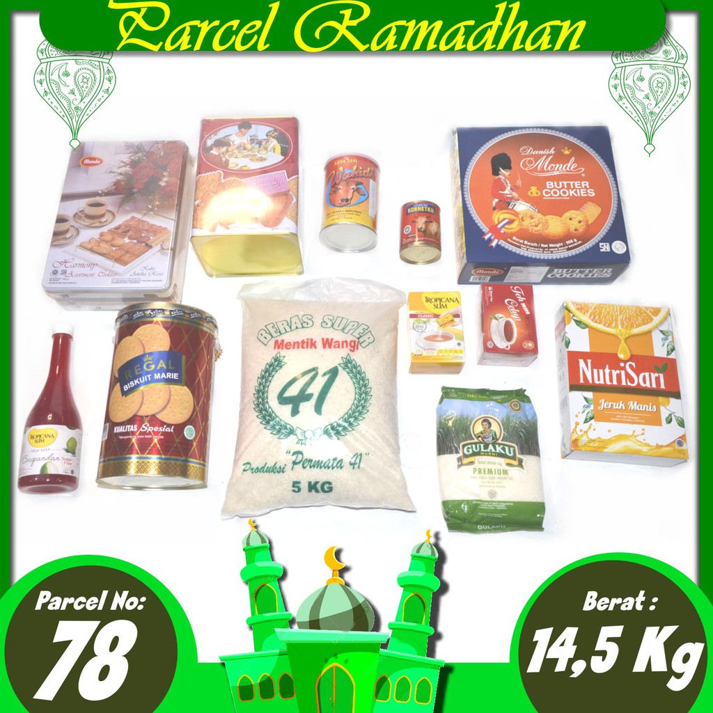 

Paket No 78 [Nitae Nin-B Parsel Hari Raya] Sembako Murah Parsel EXP DATE AMAN Spesial Ramadhan