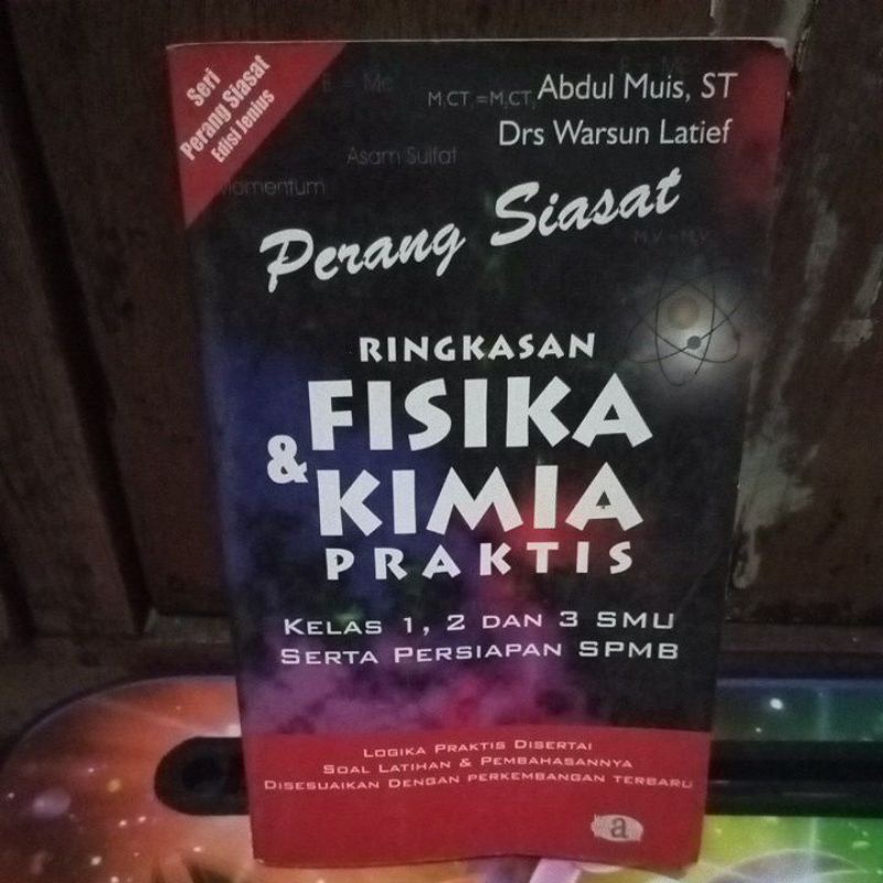 

[ preloved ] perang siasat fisika dan kimia untuk sma