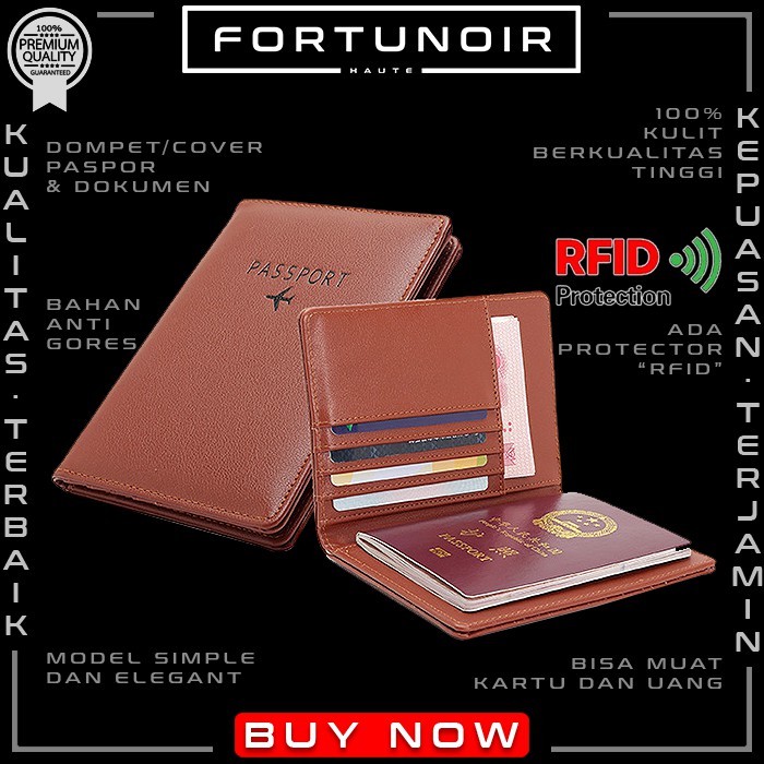 Sampul paspor Dompet RFID Dompet Paspor Passport Case Travel Organizer Paspor Cover Tas Paspor 114C