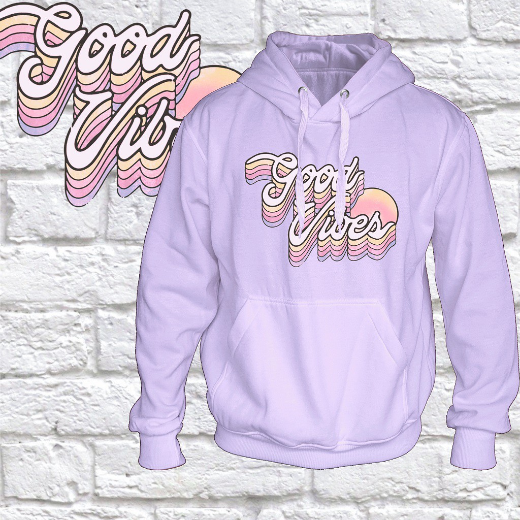 [customplus.shop] GOOD VIBES Hoodie Size S - XXL