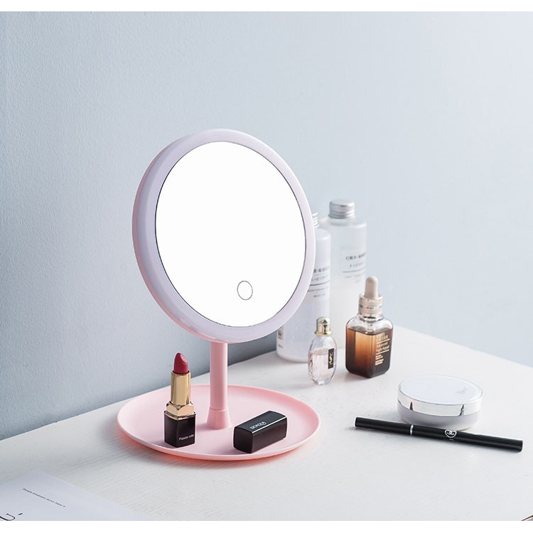 MM-164 Kaca/Cermin Makeup Lampu Led 3 warna dengan tombol touch screen