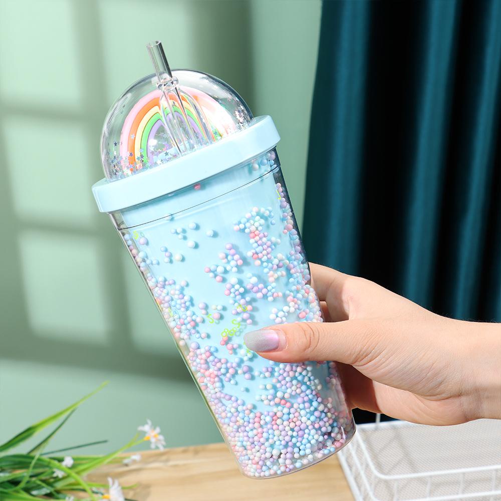 Suyo Botol Minum 550ML Bahan Plastik BPA Free Warna Pelangi