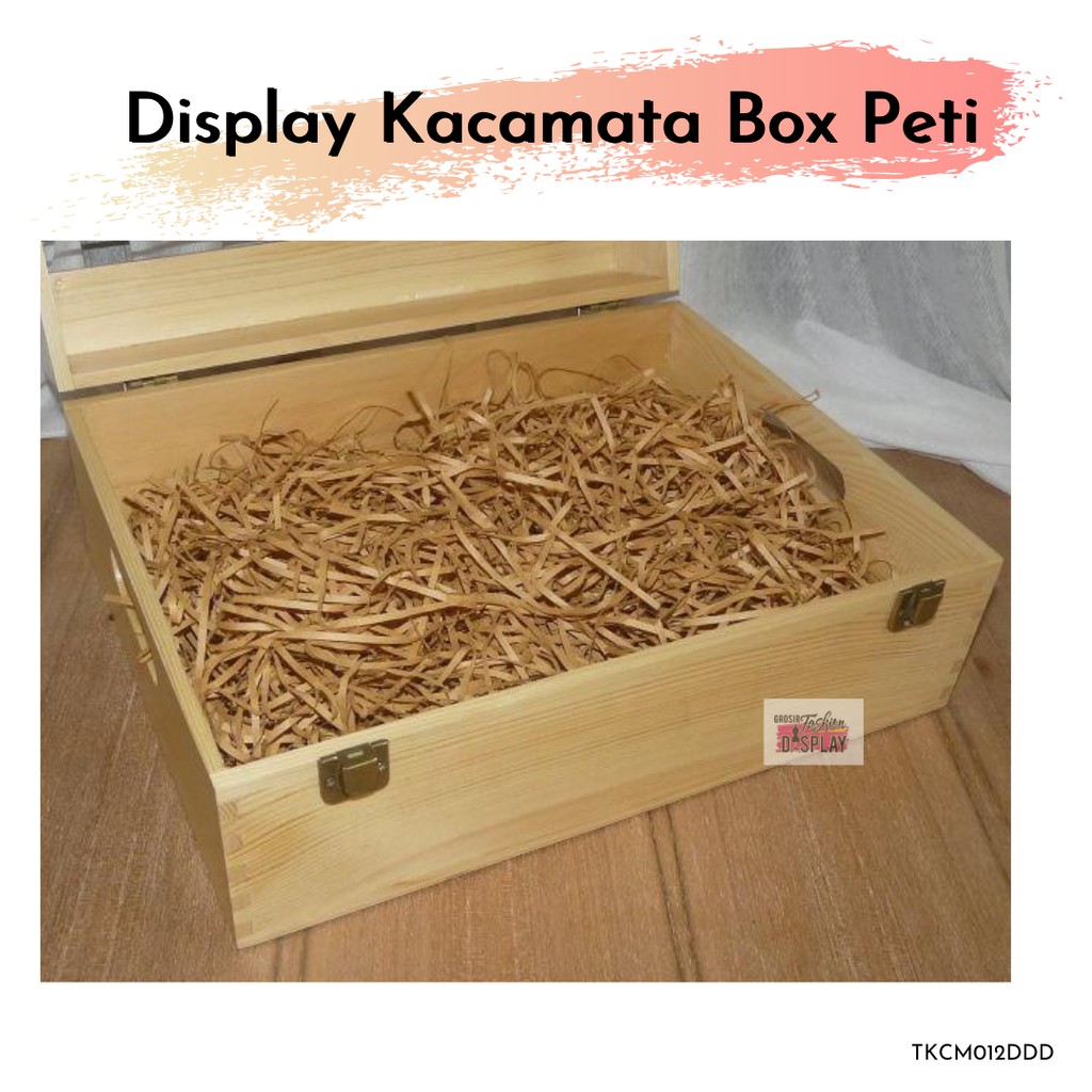 Display Kacamata Box Kotak Peti Premium Kayu Stand Kacamata Branded Pria dan Wanita Murah (BH)