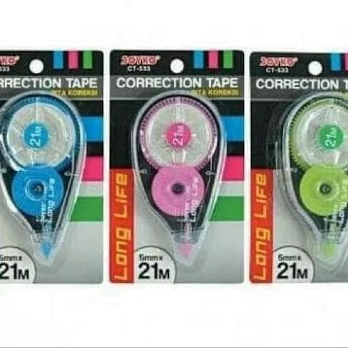

Correction Tape - Tipex Kenko - Refill Tipex Tombow Tip Ex Kertas/Correction Tape Joyko Ct-533 (21