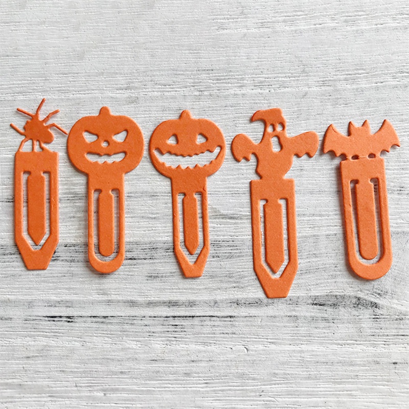 Cetakan Stensil Cutting Dies Motif Halloween Bahan Metal Untuk Scrapbook / Craft DIY / Embossing