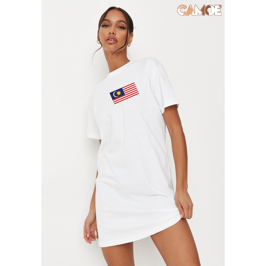 kaos dress premium desain bendera malaysia