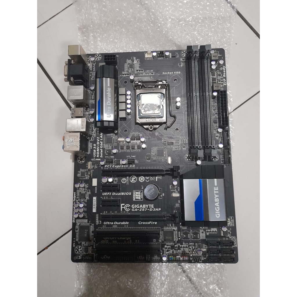 MOTHERBOARD GIGABYTE GA Z87-D3HP PLUS CORE I5 4570