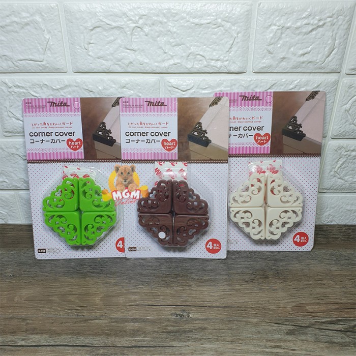 Corner cover penutup sudut meja yang tajam motif ukiran cantik isi 4pc