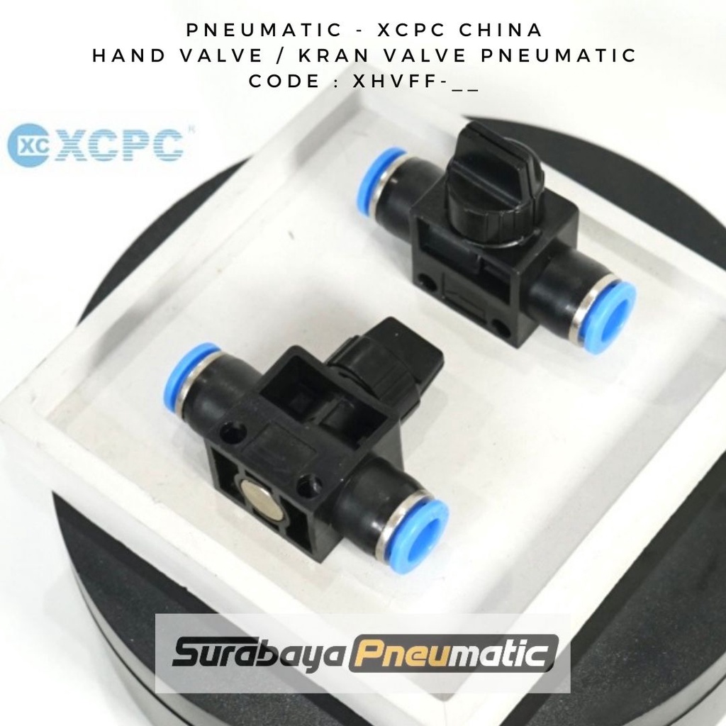 Fitting Hand Valve / Kran Valve Pneumatic - XHVFF 12-12 (OD12MM) - XCPC
