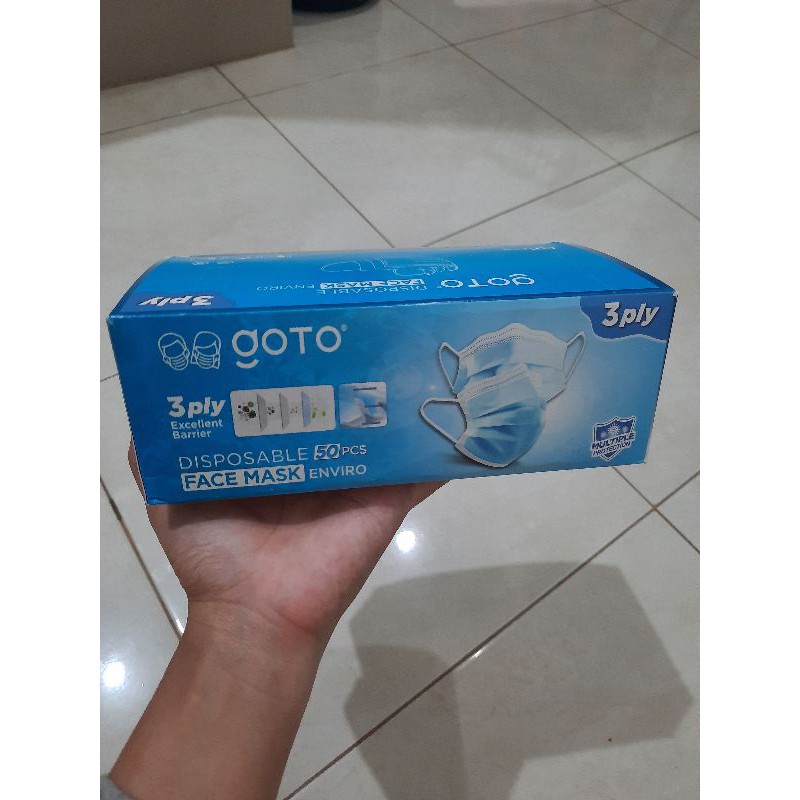 Masker Goto 3ply isi 50pcs