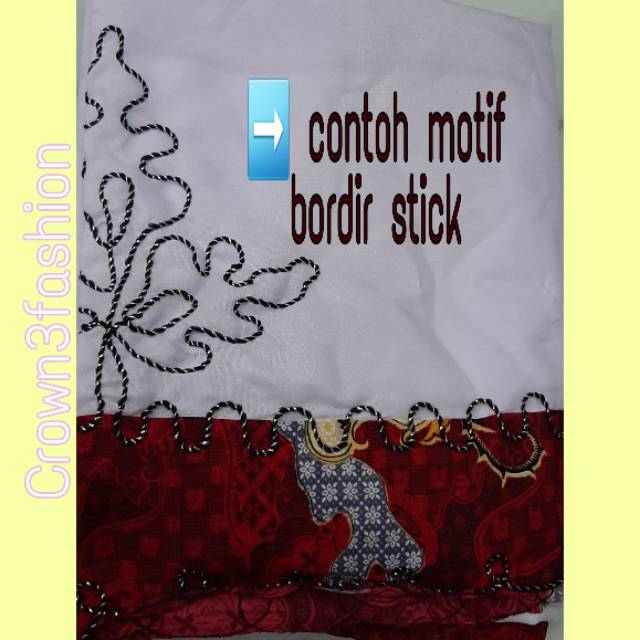 TERMURAH !!! MUKENA BATIK + BORDIR STICK