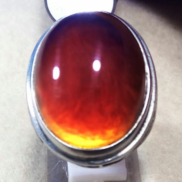 BIG SIZE CINCIN BATU AKIK NATURAL RED KATILAYU ORIGIN CIREBON