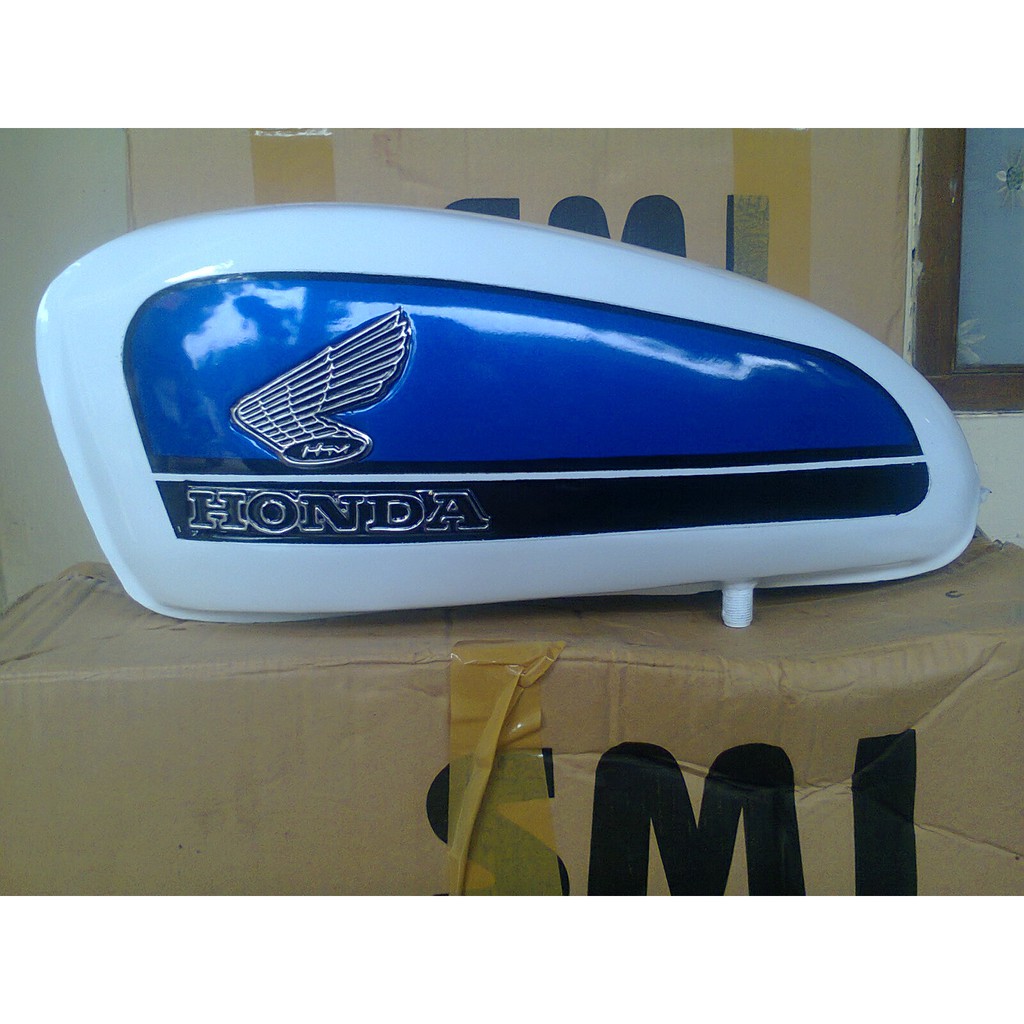 Tangki CB gelatik putih biru tebal