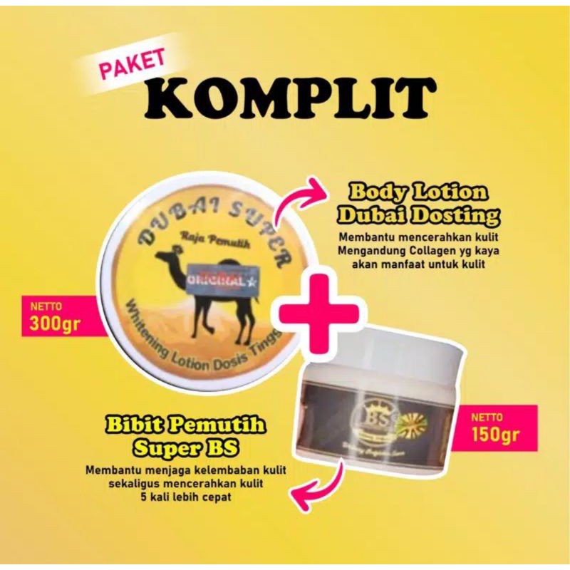 paket hemat hb dubai plus bibit pemutih bs jamin original