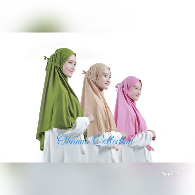 Bergo Maryam Jumbo | Hijab Maryam Jumbo | Jilbab Maryam Jumbo Bahan Kaos Size XL