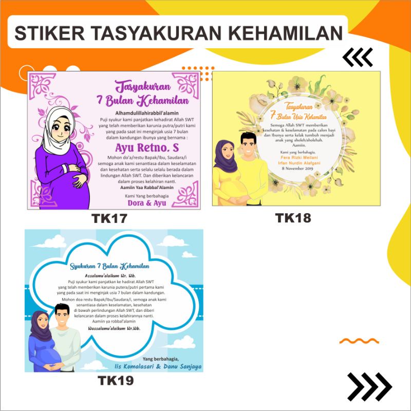 

Stiker Label Syukuran Kehamilan