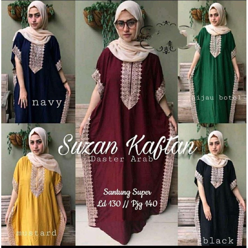 [PROMO SALE 4.4] KAFTAN SUZAN | DASTER ARAB RAYON BUSUI LOWO RENDA MANOHARA VIRAL TERMURAH PREMIUM