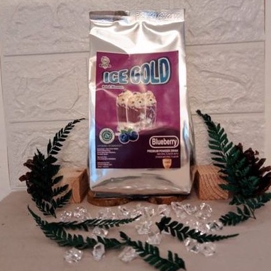 

Powder Drink Premium Ice Gold Mix Rasa Blueberry 500 Gram