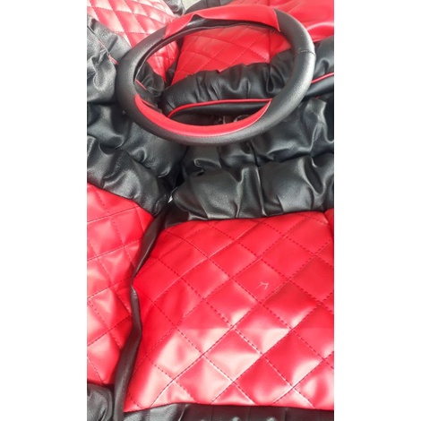 Sarung Jok Mobil Pick Up Grand Max Sofa Hitam Merah