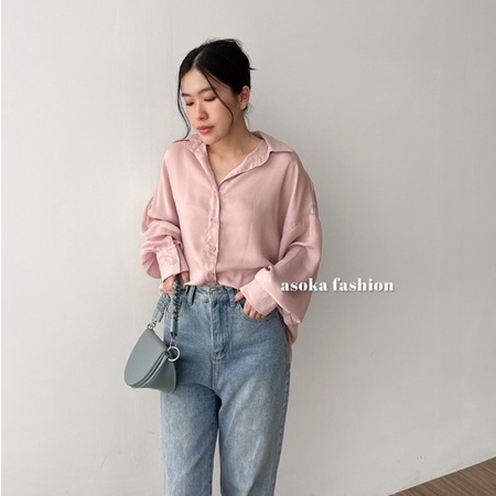 ASOKA SHINE TOP 2110 - Kemeja Premium Wanita | Atasan Wanita | Kemeja Basic Polos