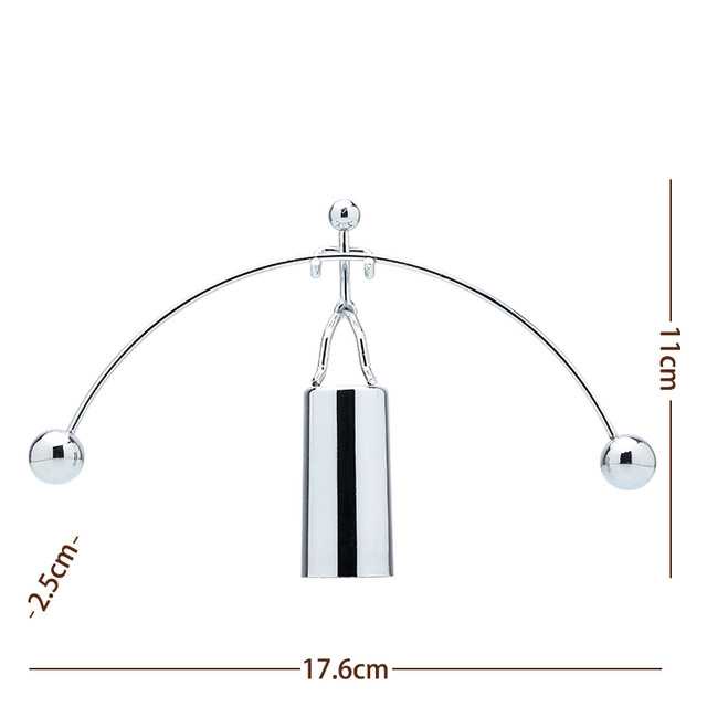 Pajangan Meja Stickman Cradle Dynamic Balance Instrument Ball Pendulum