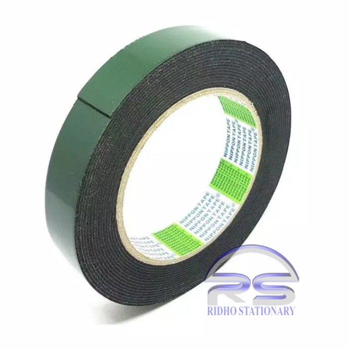 

Mantap Double Tape Busa Foam 1" Inch X 5 Mtr Nippon Double Tape Hijau Berkualitas