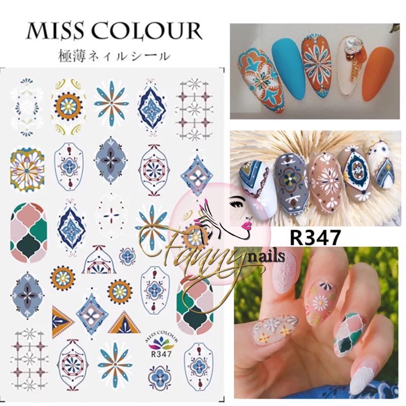 STICKER NAIL ART BOW TRIBAL NAIL STIKER KUKU PREMIUM KUPAL STIKER TEMPEL MARBLE MARMER VINTAGE