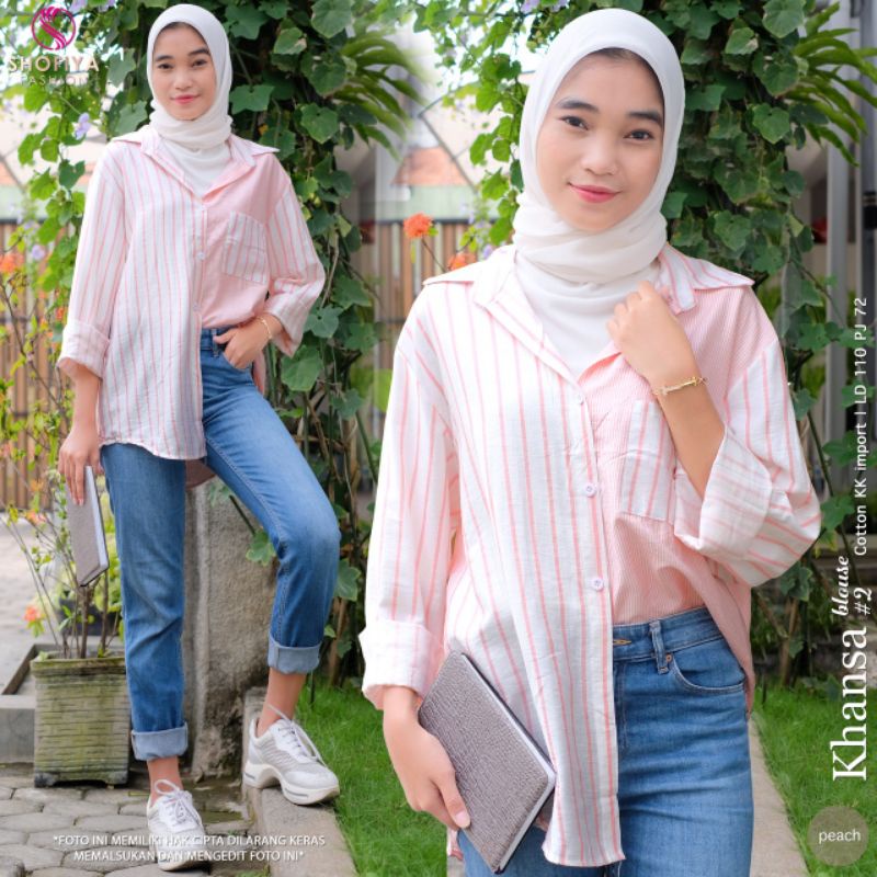 ATASAN KEMEJA REMAJA KHANSA BLOUSE BY SHOFIYA