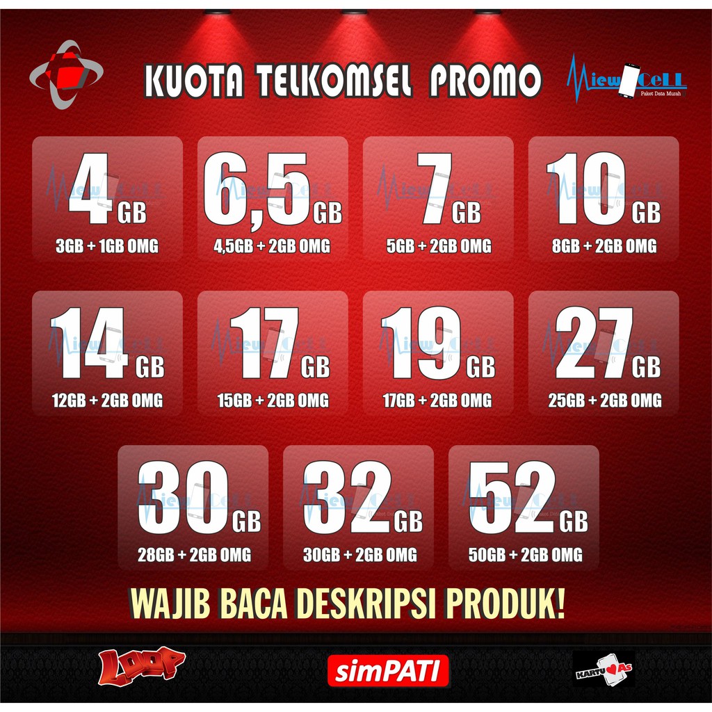 PROMO KUOTA INTERNET PAKET DATA TELKOMSEL SIMPATI AS ...