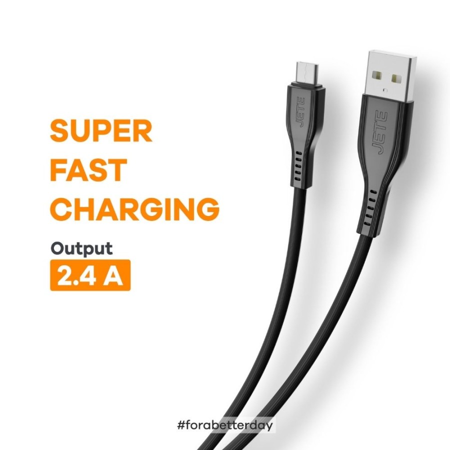 Kabel Data | Kabel USB | Kabel Charger Micro Fast Charging JETE Tiny 3 - Garansi Resmi 2 Tahun