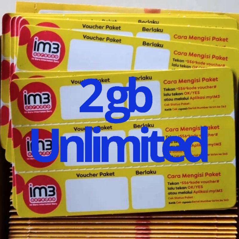 voucher indosat im3 unlimited 2gb