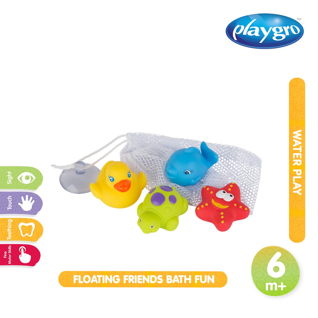 Playgro Baby Floating Friends Bath Fun - Mainan Mandi Anak 6m+