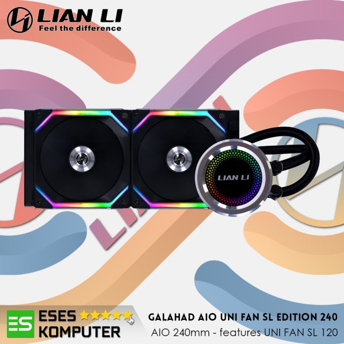 LIAN LI Galahad AIO UNI FAN SL Edition 240 BLACK | AIO 240MM ARGB