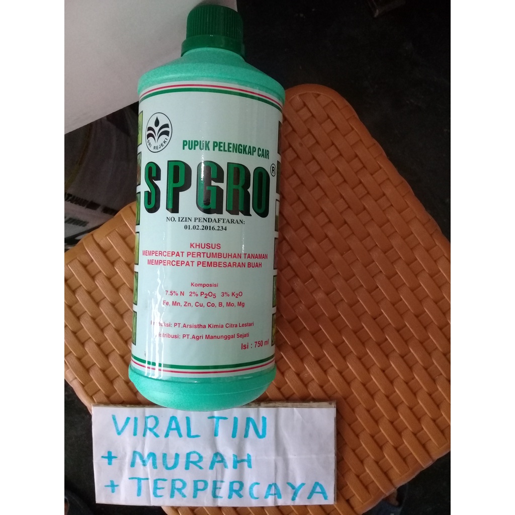 supergro H 750 ( SPGRO ) ( SPGRO ) pupuk daun tanaman.