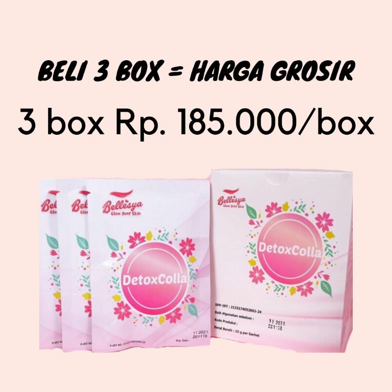 

(GROSIR) DETOX COLLA BELLESYA / PEMUTIH BADAN