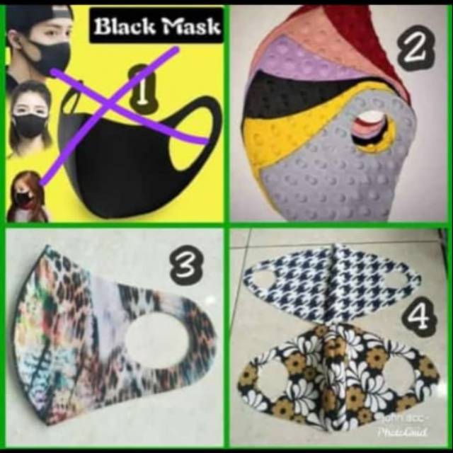 Masker scuba motif