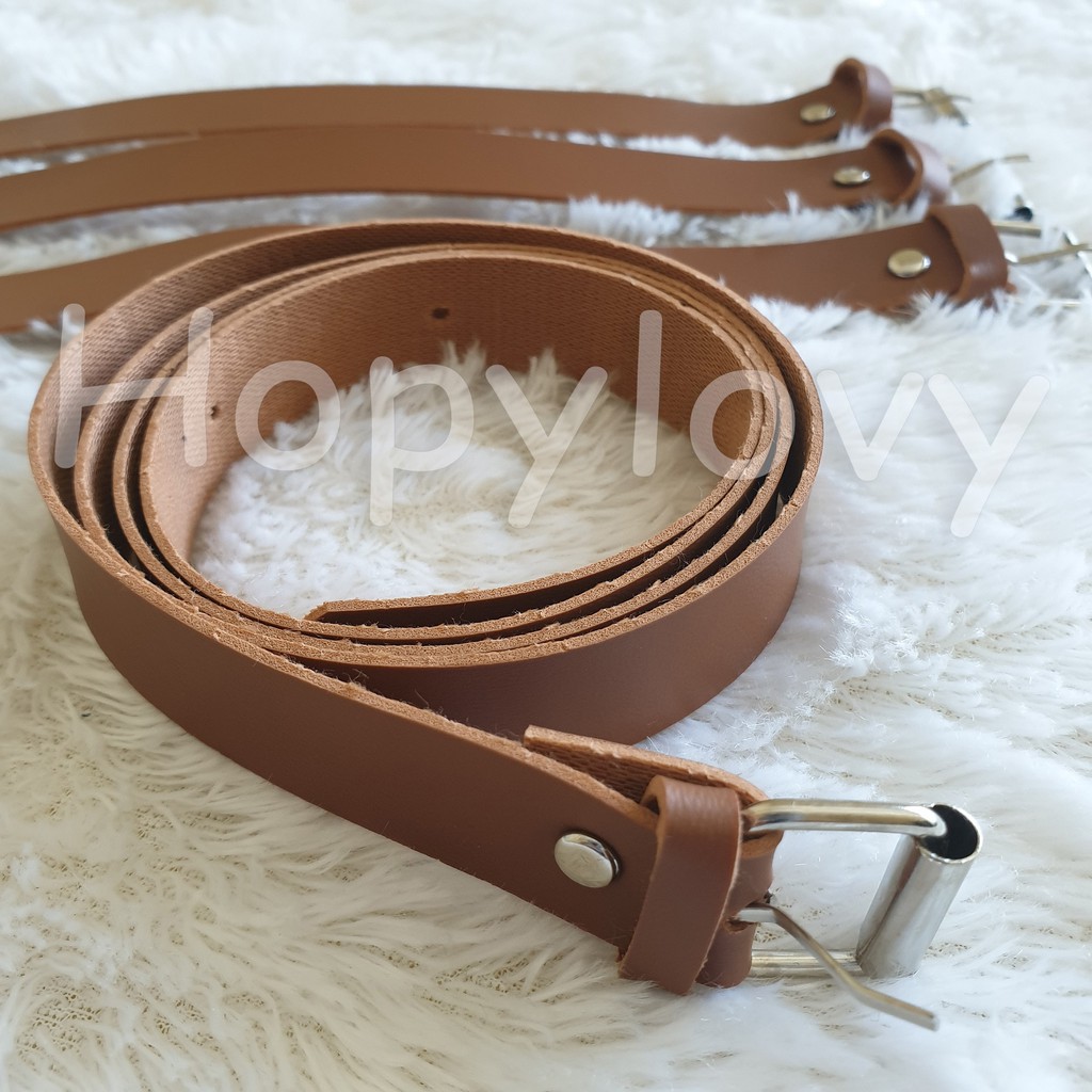 PROMO HOPYLOVY Ikat Pinggang Wanita / Belt Brown Kulit Sintetis