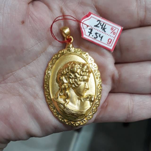 Liontin emas 24k bunda maria