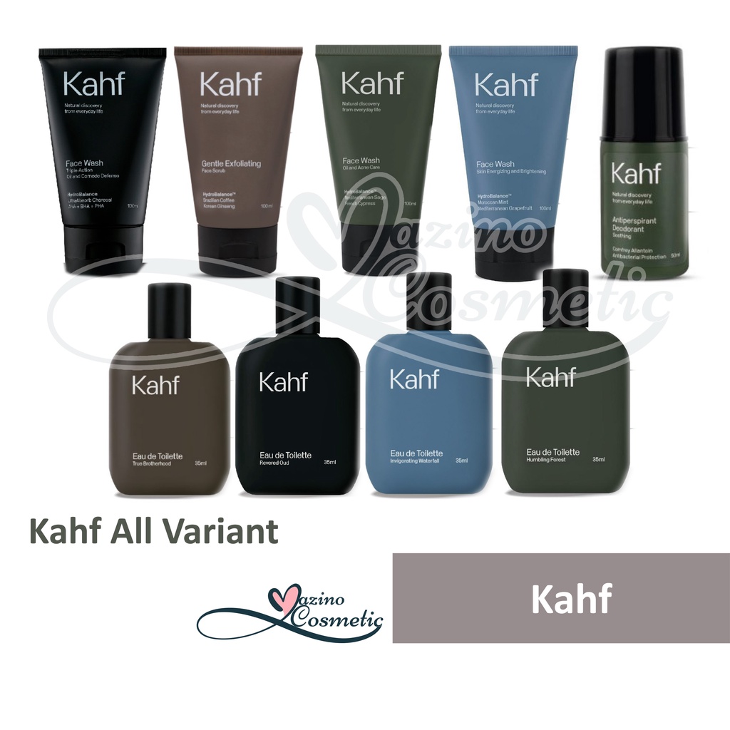 Kahf Face Wash Oil and Acne Care | Skin Energizing and Brightening | Scrub | Triple Action Oil and Comedo | Deodorant | Oud Eau De Toilette | Sunscreen Moisturizer