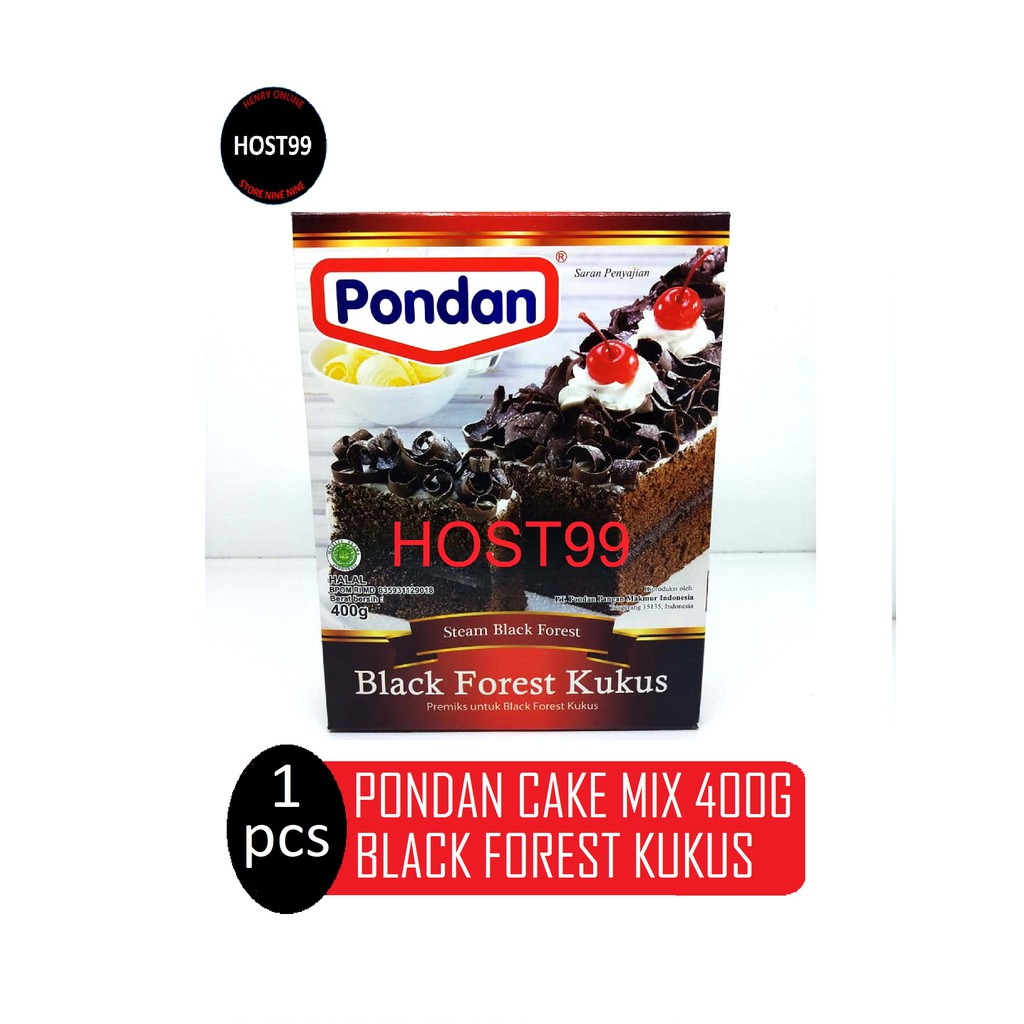 

BUBUK CAKE MIX INSTANT BLACK FOREST KUKUS PREMIKS KUE STEAM PONDAN